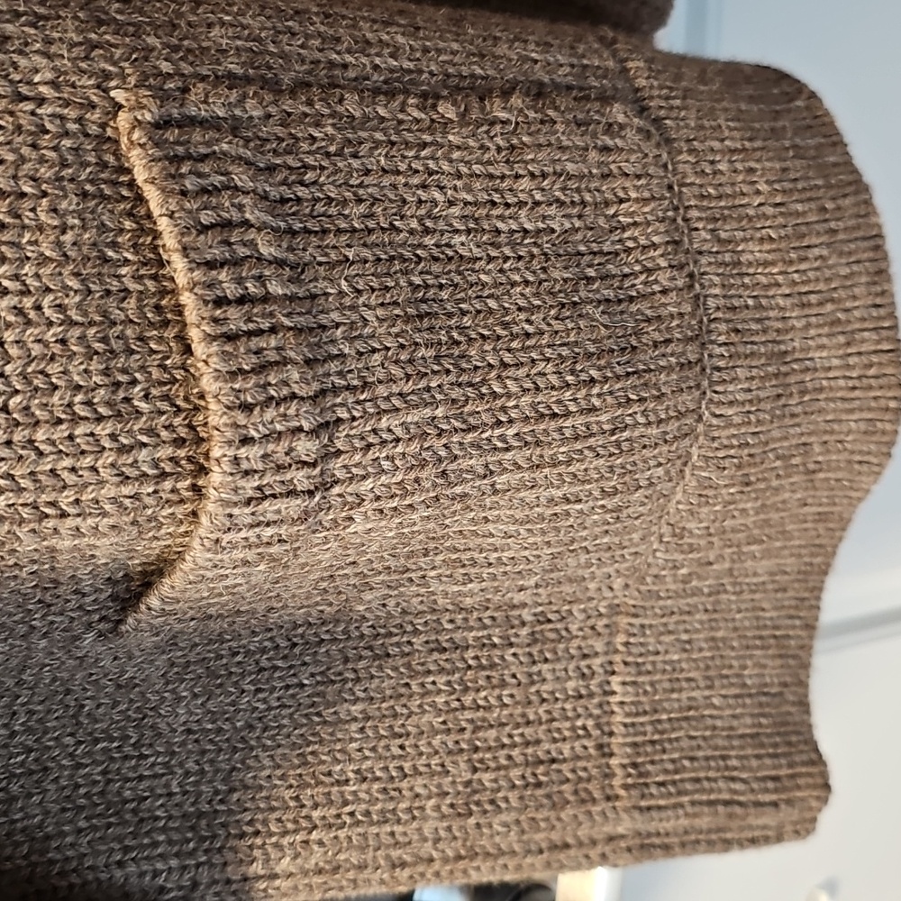 First Rite Wool Cardigan Bark Large Sold Out! Andean Highland Wool - Picture 3 of 7